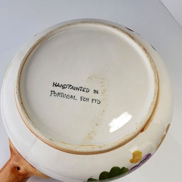 Vintage - Ceramic Fondue Pot - Hand Painted in Portugal For FTD - Picture 6 of 6
